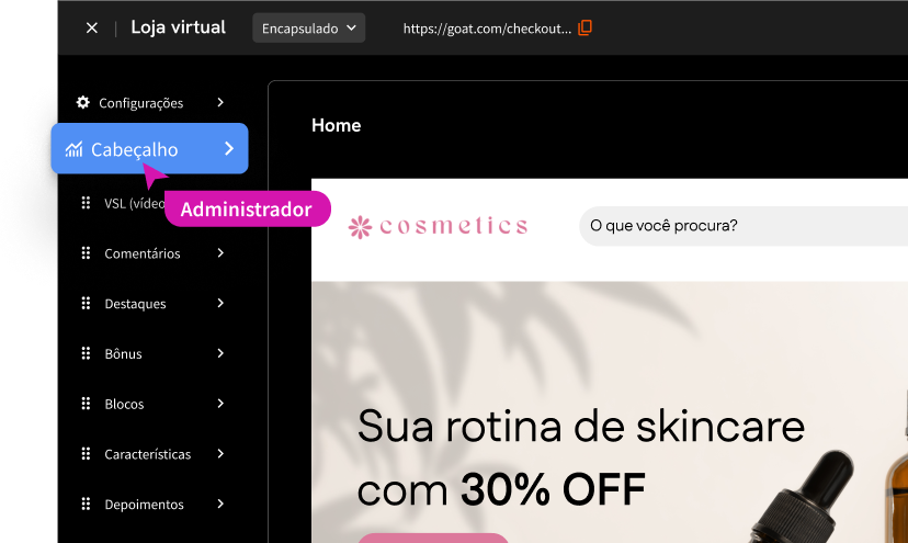 screen landing page