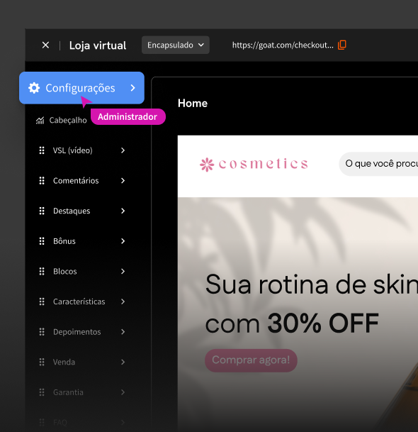 Loja pronta para faturar